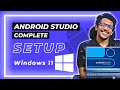 Android Studio Complete Installation On Windows 11 (2022) | How To Setup Android Studio In Hindi