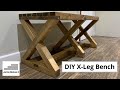 X Leg Bench DIY UK #KPWBCC2020