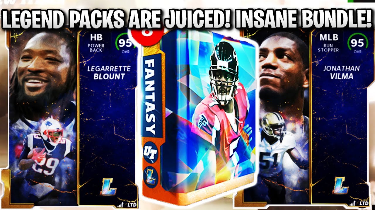 LEGEND PACKS ARE JUICED! INSANE BUNDLE! LEGENDS BLOUNT AND VILMA! | MADDEN 22 ULTIMATE TEAM