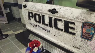 Bristol police unveil memorial honoring Lt. DeMonte and Sgt. Hamzy