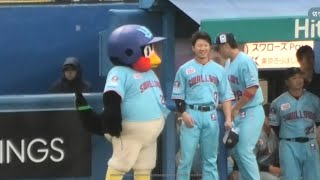 ヤクルト　西川遥輝　ユニフォーム　1500試合　つば九郎 ヤクルト 西川遥輝 ユニフォーム 1500試合 つば九郎 - メルカリ