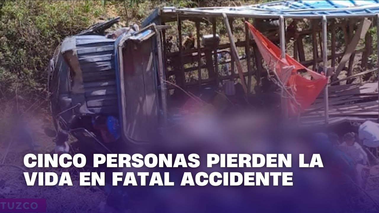 Cinco personas pierden la vida en fatal accidente - YouTube
