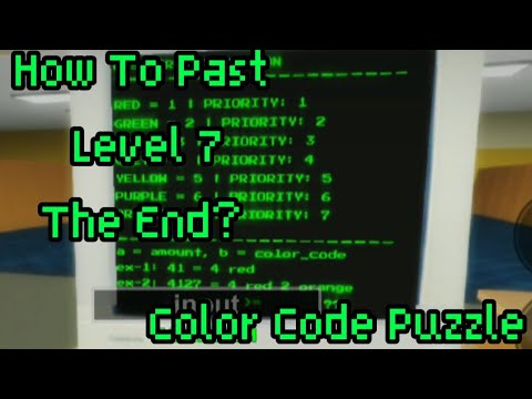 Roblox : สอนผ่านด่าน The End? Level 7 (Apeirophobia) Puzzle Color Code 