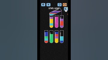 Water Color Sort Level 6243 Gameplay Solution