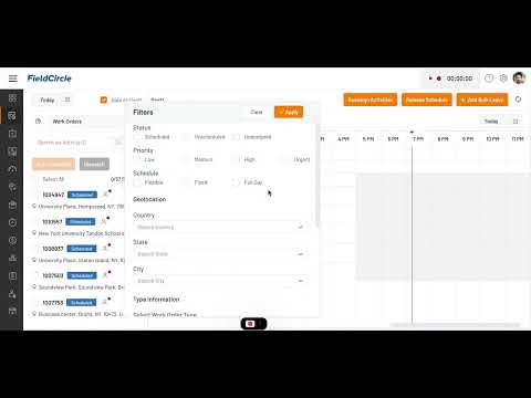 AI-powered Field Service Scheduling Software - video from FieldCircle