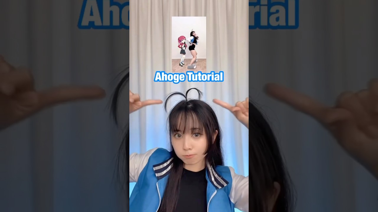 ahoge tutorial! for Kobo Kanaeru | #hololive #hairtutorial #cosplay #hamucotton