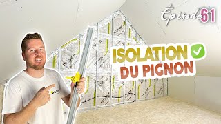 GABLE INSULATION completed!  EP61  house renovation