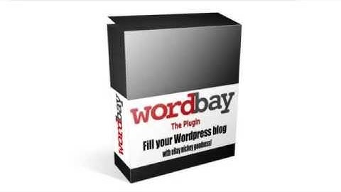 The Best Wordpress plugin for ebay listings - Wordbay