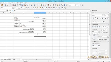 Apache OpenOffice Calc Tutorial - isnumber Function | Apache OpenOffice 4 Calc