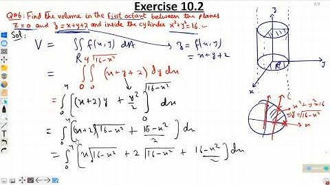10.2_2 (Q: 6--10) | Calculus-II MATH-202 | Multiple integrals | Exercise 10.2 Calculus by S M Yusuf