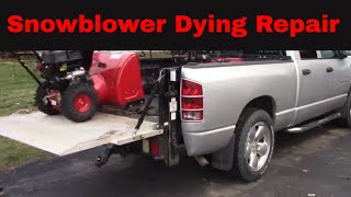 Craftsman Snowblower Starts and Dies Repair