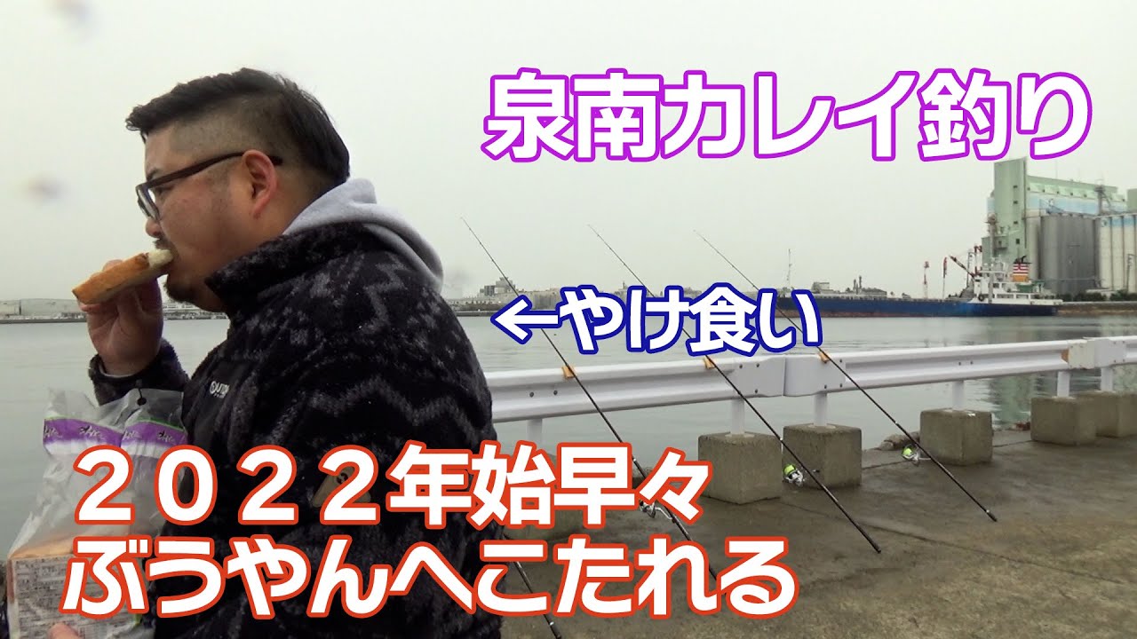 大阪 泉南カレイ釣り22 ぶうやん年始早々へこたれる コロ釣り 関西 Youtube