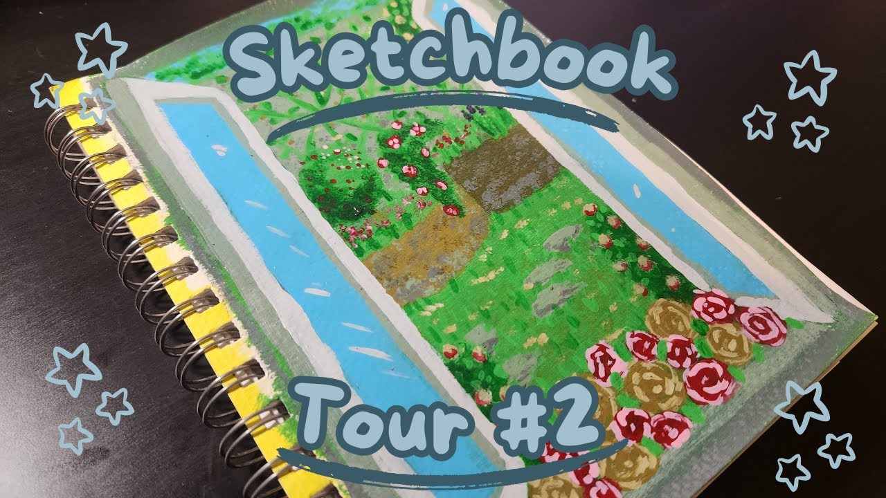 Sketchbook Tour #2 | flip through (no talking) - YouTube