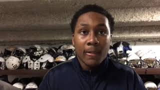 DeaMonte Trayanum, Quan Easterling & Caden Clark of the 2018 Hoban football team