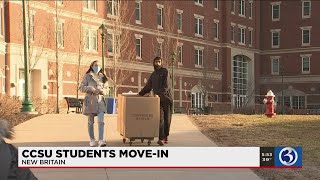Video: CCSU students brace for more COVID testing to begin spring semester
