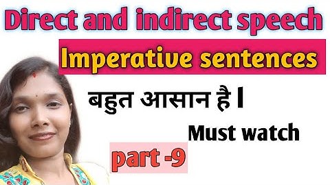 Imperative sentences ( direct and indirect speech ) by R. M. Study time.
