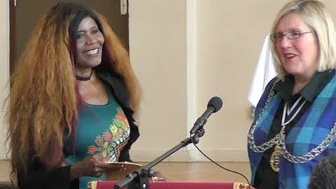 Penelope Harrison Voss performs for the Mayor: "TH...