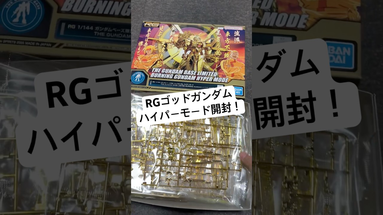 RG ゴッドガンダム ハイパーモード未開封