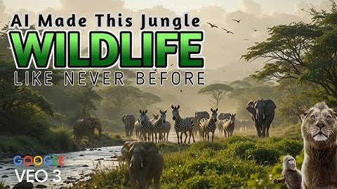 Cinematic Wildlife Jungle Migration – AI Nature Video Made with Google Veo 3 (4K Ultra HD)