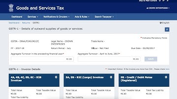 Live Demo: Nil Return Filing of GSTR-1 on GST Portal