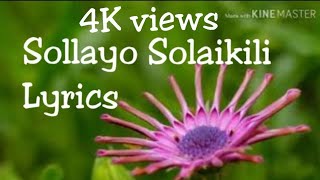 Sollayo Solaikili song with Lyrics சொல்லாயோ சோலைக்கிளி Alli Arjuna movie music by AR Rahman