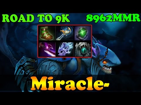 Dota 2 - Miracle- 8962 MMR Plays Slark With Echo Sabre - Vol 26 - ROAD TO 9K