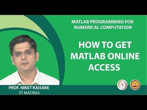 How to get MATLAB Online access (for all enrolled students of this course)