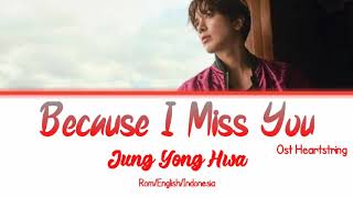 Video thumbnail of "Jung Yong Hwa Because I Miss You Lyric/Engsub/Indosub"