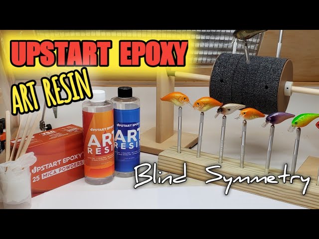 Upstart Epoxy Art Resin, mixing and clear coating custom-painted