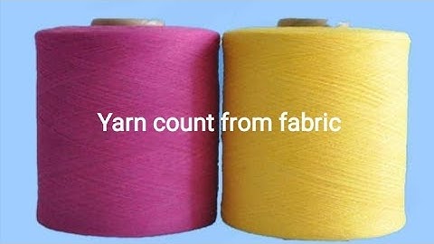 ASTMD 1059, How to get Yarn count from fabric#textile #yarn