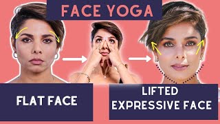 How to Turn a Flat NONEXPRESSIVE FACE into an EXPRESSIVE FACE with 3 FACE YOGA Exercises