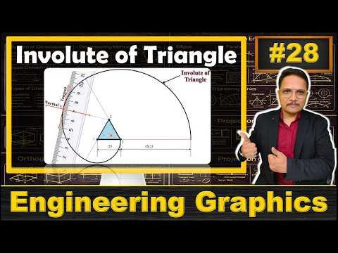 Involute of Triangle | Normal & Tangent to Involute of Triangle | Engineering Drawing