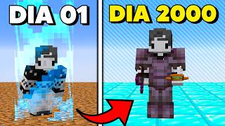 Eu sobrevivi 2.000 dias no Minecraft, mas a cada nível de XP a borda aumenta, O Filme