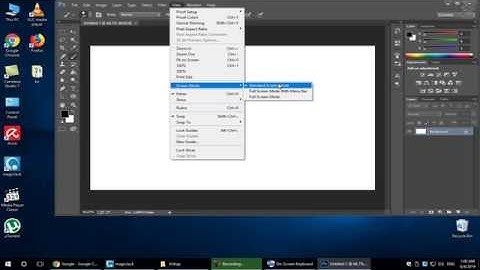 How to View Photoshop Full Screen