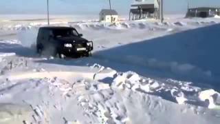 Winter OFF Road 4x4 Deep Snow Extreme Siberia Roads UAZ Patriot