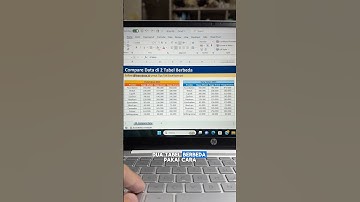 Membandingkan Data di 2 Tabel Berbeda #belajarexcel #excel #exceltips #exceltutorial