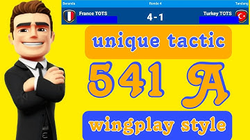 OSM TACTIC 2023 : UNIQUE TACTIC 541A WINGPLAY STYLE