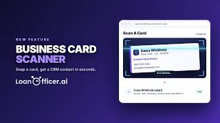 Turn business cards into CRM contacts in seconds.