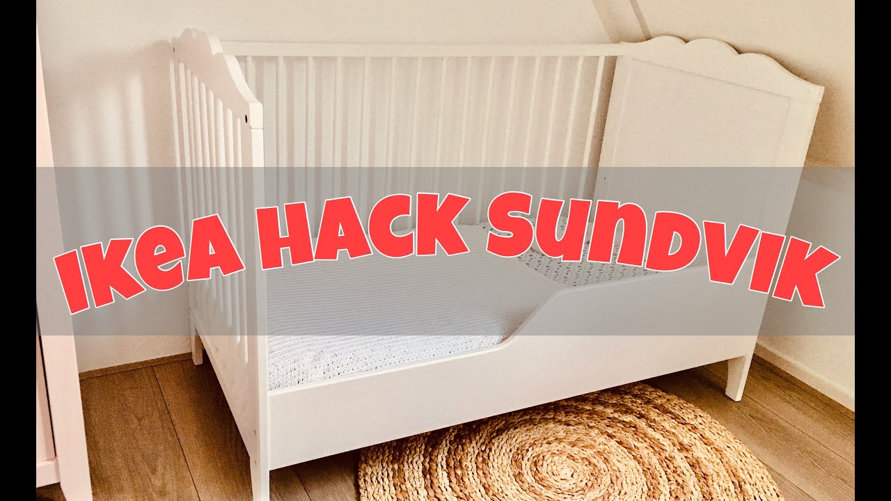 boiler morgen Scarp IKEA Hack Sundvik kinderbedje. diy convert to toddler crib - YouTube