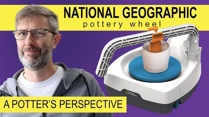  NATIONAL GEOGRAPHIC Pottery Wheel for Kids – Complete Kit for  Beginners, Plug-In Motor, 2 lbs. Air Dry Clay, Sculpting Clay Tools, Apron,  Patented Design, Craft Kit ( Exclusive) : Arts, Crafts & Sewing