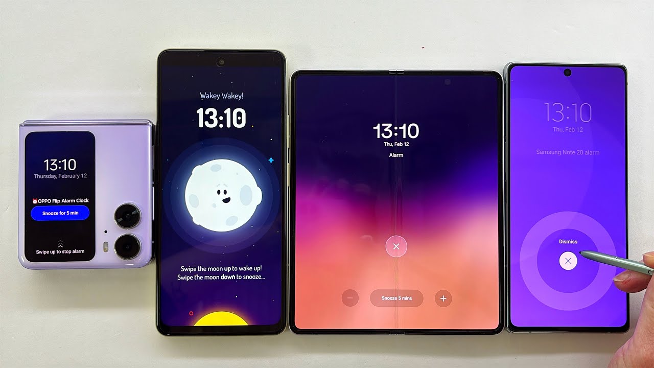 Alarm Clock + Timer Samsung Note 20, Galaxy Z Fold 3, OPPO Find 2N Flip, Blackview 8