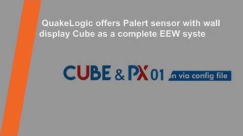 How to set up On-site Earthquake Early Warning Wall Unit PX-01 CUBE