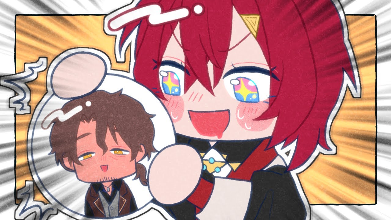 ベルさんから貰ったオリジナルボイスで沸くアンジュ【にじさんじ手描き切り抜き】