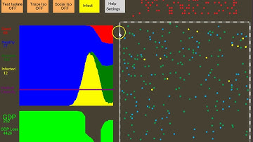 An interactive simulation of an epidemic and counteracting isolation measures