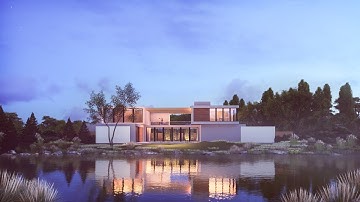 LUMION 10.3 Outdoor villa movie animation