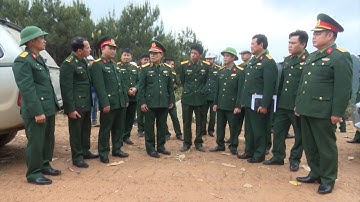 Kiểm tra tiến độ dự án xây dựng đường tuần tra biên giới