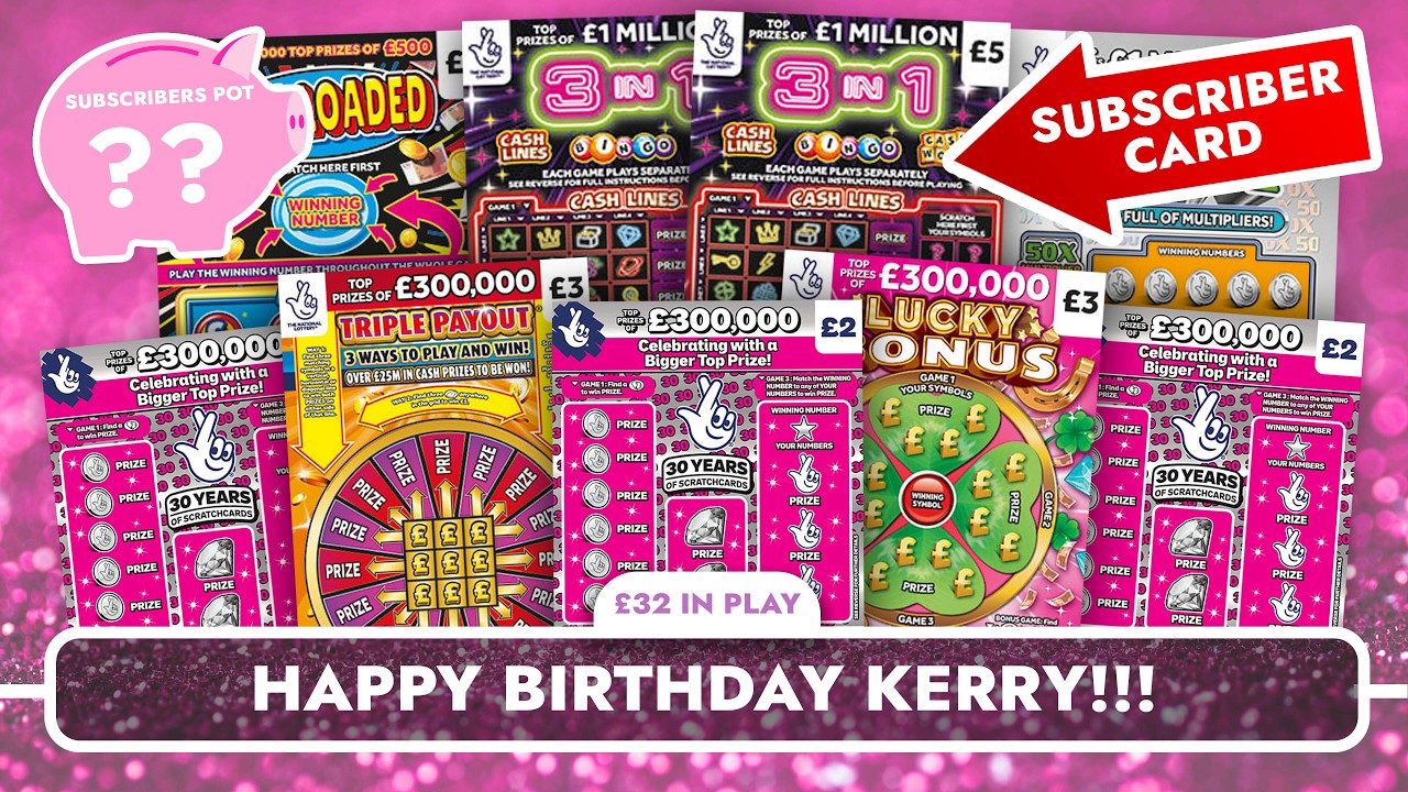 Birthday Scratch Card Session 🎉🎉 £32 of Scratch Cards In Play  #scratchcards #new #giveaway