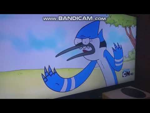 Mordecai says a cuss word!!!1 (Regular show)