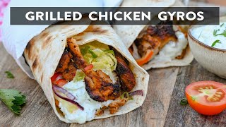 Chicken Gyros Made On The Grill | How to make chicken gyros?