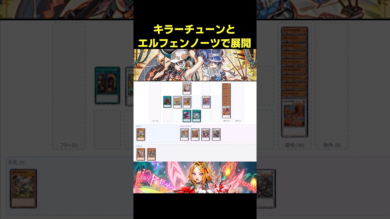 キラーチューン＆エルフェンノーツ展開 #遊戯王 #簡易展開ルート #ocg